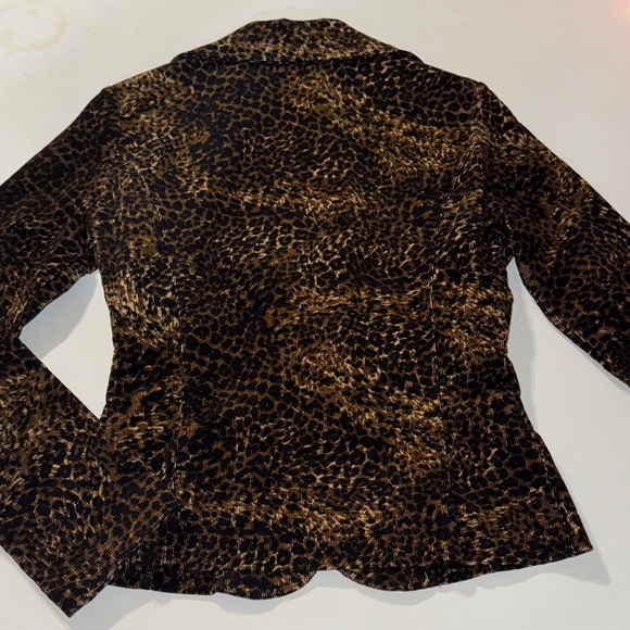 Y2K Leopard Print Women's Blazer Jacket‎ - Picture 5 of 5